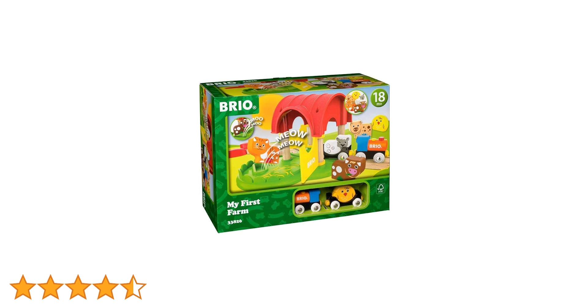 BRIO BRIO マイファースト ファーム 33826 木 33826 Amazon | BRIO マイファーストファーム 33826 | 電車・レール